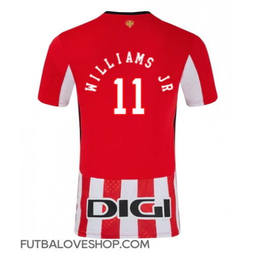 Dres Athletic Bilbao Nico Williams #11 Domáci 2024-25 Krátky Rukáv